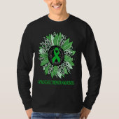 Leopard Sunflower Orthostatic Tremor Awareness Gre T-shirt (Voorkant)