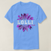 Leopard Sunflower Promoto Lolli Zwangerschap Anno T-shirt (Design voorkant)