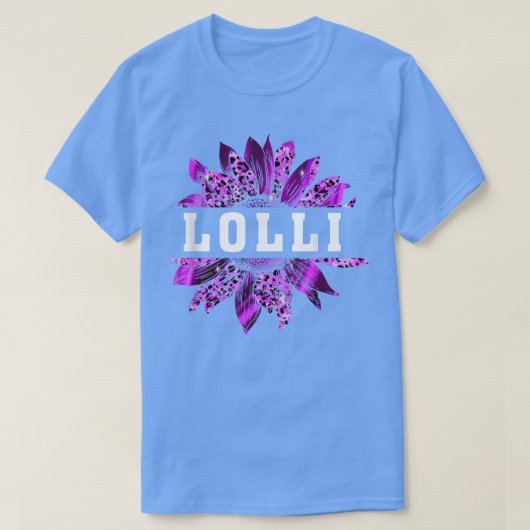 Leopard Sunflower Promoto Lolli Zwangerschap Anno T-shirt (Design voorkant)