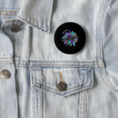 Leopard Sunflower Warrior Suicide Awareness Ronde Button 5,7 Cm (In situ)