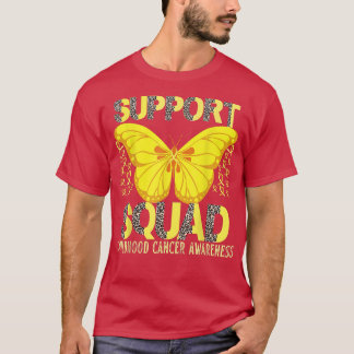 Leopard Support Squad Childhood Cancer Awareness 3 T-shirt