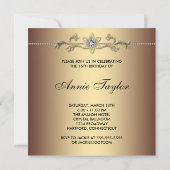 Leopard Sweet Zestien Verjaardagsfeest Kaart (Achterkant)