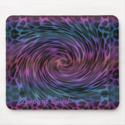 Leopard Swirl Muismat (Voorkant)
