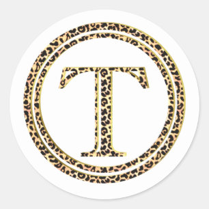 Leopard T Ronde Sticker