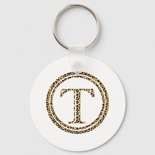 Leopard T Sleutelhanger (Voorkant)