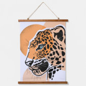 Leopard Tapestry – Vetgedrukte Oerwouden dierenmuu Hangend Wandkleed (Voorkant)