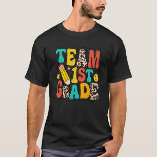 Leopard Team eerste graad terug naar school Hallo T-shirt