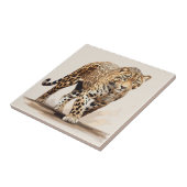 Leopard Tegeltje (Zijkant)
