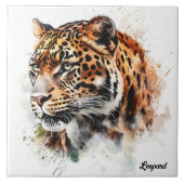 Leopard Tegeltje (Voorkant)