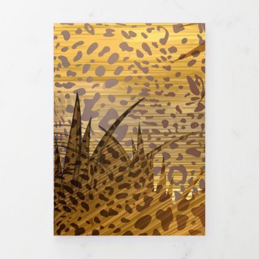 Leopard Territory 1 Drieluik Wenskaart (Cover)