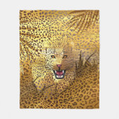 Leopard Territory 1 Fleece Deken (Voorkant)