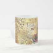 Leopard Territory 1 Matglas Koffiemok (Voorkant links)