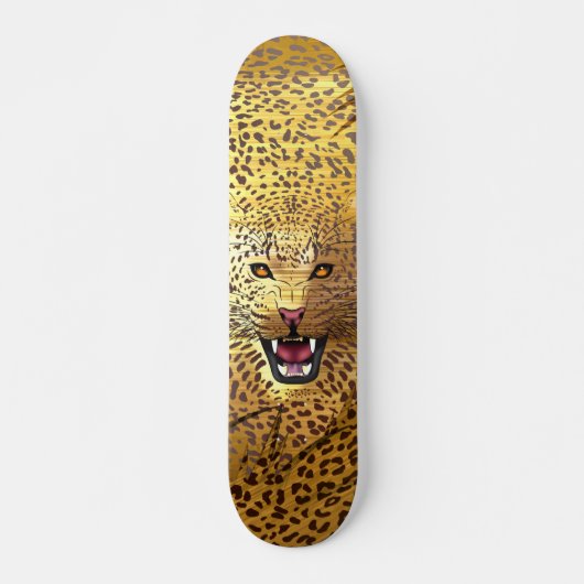 Leopard Territory 1 Persoonlijk Skateboard (Voorkant)