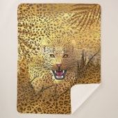 Leopard Territory 1 Sherpa Deken (Voorkant)