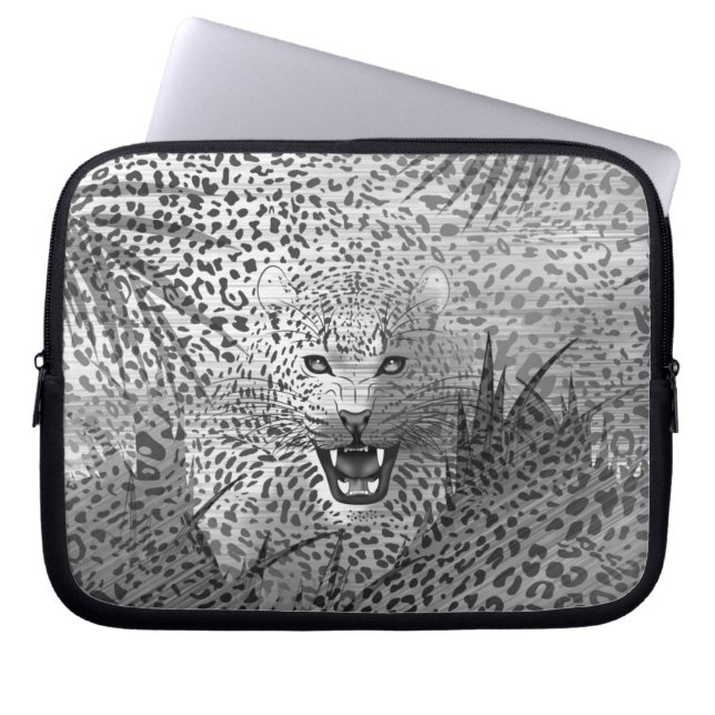 Leopard Territory 2 Laptop Sleeve (Voorkant)