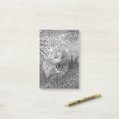 Leopard Territory 2 Post-it® Notes (Op bureau)