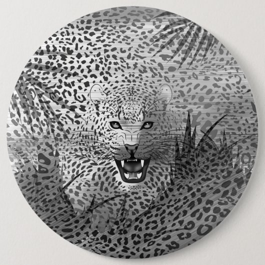 Leopard Territory 2 Ronde Button 6,0 Cm (Voorkant)