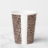 Leopard Theme Cups - Elegant Zwart & Goud Papieren Bekers (Rechts)