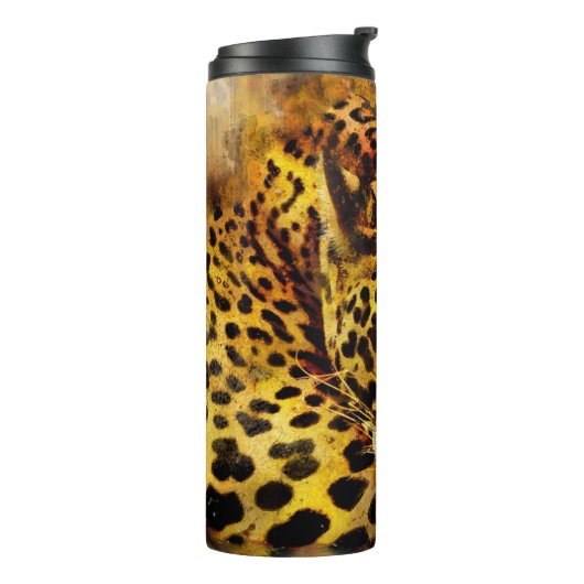 Leopard Thermosbeker (Gedraaid links)