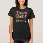 Leopard Third Grade Teacher 3rd Grade Back to Scho T-shirt (Voorkant)