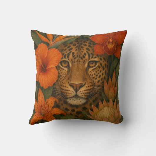 Leopard Throw Pillow Kussen (Achterkant)