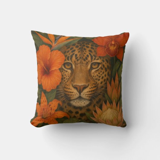 Leopard Throw Pillow Kussen (Voorkant)