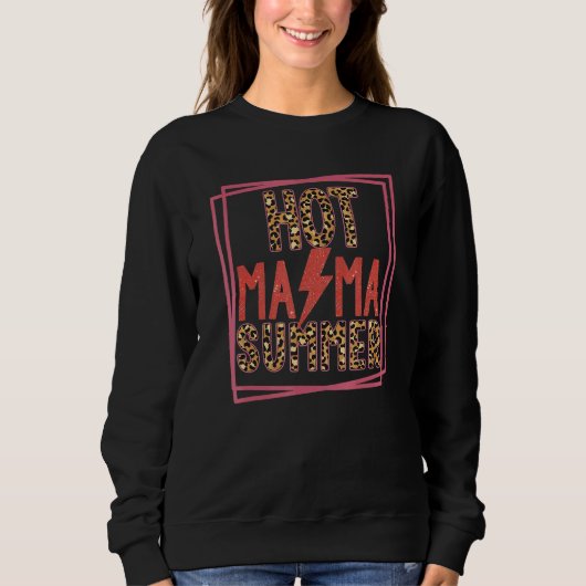 Leopard Thunder Hot Mama Cool Mam Life T-shirt Wom (Voorkant)