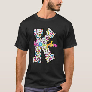 Leopard Tie Dye Kindergarten Leerleraar student te T-shirt