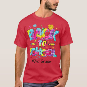 Leopard Tie Dye Team 3de graad Funny Terug naar Sc T-shirt