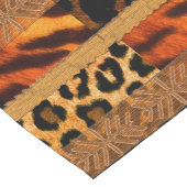 Leopard & Tiger Animal Korte Tafelloper (Hoek)