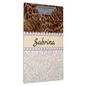 leopard tijger roze diamant klembord (Rechts)