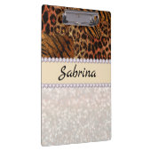 leopard tijger roze diamantklembord klembord (Rechts)