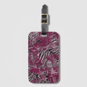 Leopard tijgermantel bagagelabel (Voorkant (verticaal))