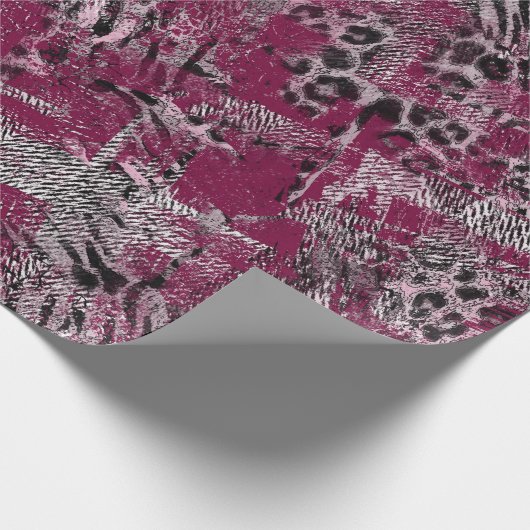 Leopard tijgermantel cadeaupapier (Hoek)