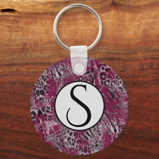 Leopard tijgermantel sleutelhanger (Voorkant)
