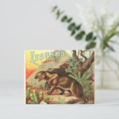 Leopard Tobacco 1900 Briefkaart (Staand voorkant)