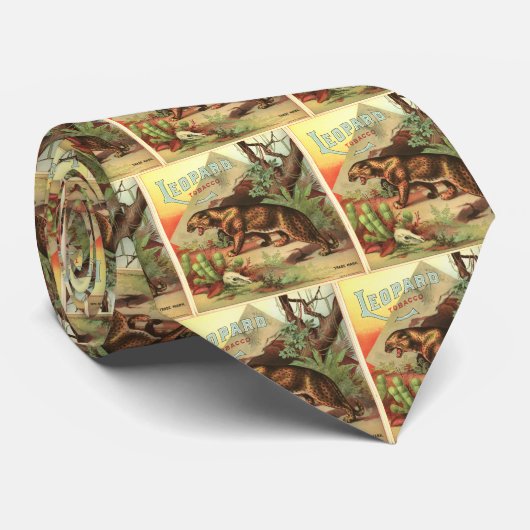 Leopard Tobacco 1900 Stropdas (Opgerold)