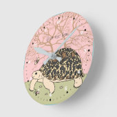  leopard Tortoise Clock Ronde Klok (Hoek)