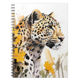 Leopard Tussen Bloemen Notitieboek Journal
