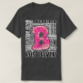 Leopard Typography Bus Driver 100th T-shirt (Design voorkant)