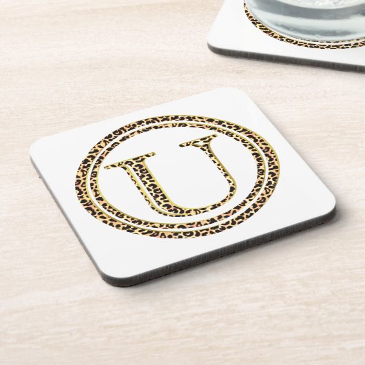 Leopard U Drankjes Onderzetter (Linkerzijde)