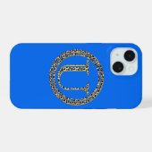 Leopard U iPhone 15 Case (Achterkant horizontaal)
