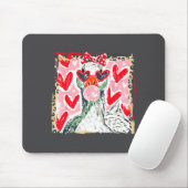 Leopard Valentine's Day Goose Cute Animal Couple M Muismat (Met muis)