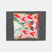 Leopard Valentine's Day Goose Funny Cute Goose Hun Fleece Deken (Voorkant (Horizontaal))