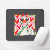 Leopard Valentine's Day Goose Funny Cute Goose Hun Muismat (Met muis)