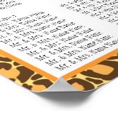 Leopard van de sjabloon-weddenschapskaart poster (Hoek)