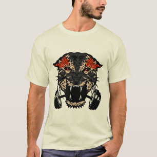 leopard van het wild varken haltere musculatie 1 t-shirt