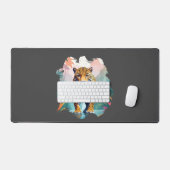 Leopard Vector Art Animal in de majestueuze Natuur Bureaumat (Keyboard & Muis)