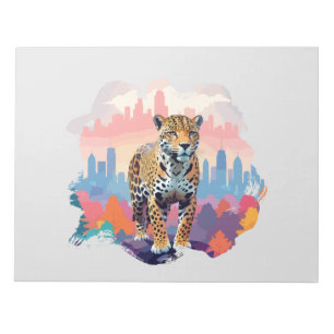 Leopard Vector Art Animal in de majestueuze Natuur Notitieblok