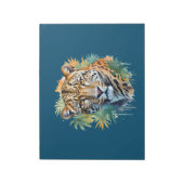 Leopard Vector Art Animal in de majestueuze Natuur Notitieblok (Linkerzijde)